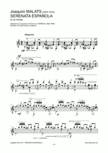 Joaquim Malats - Serenata Española