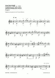 Anonyme - Greensleeves