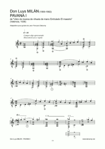 Luys Milán - Pavana 1